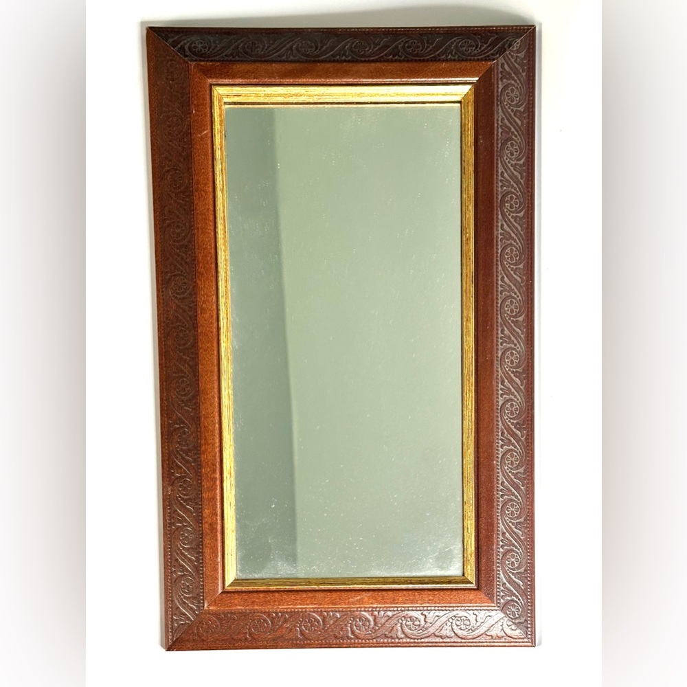 Home Interiors Vintage Rectangular Wooden Framed Mirror